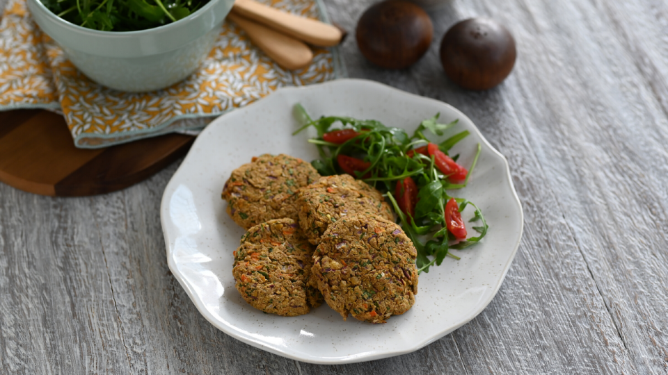 BAKED CHICKPEA BURGERS 